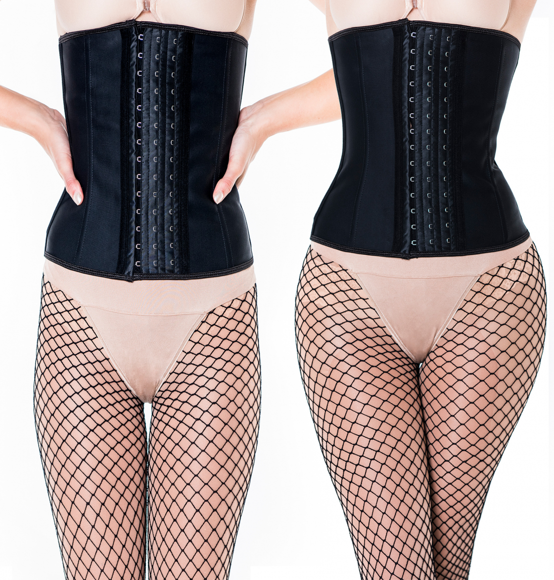 Lucy wears the Jade corset by Glamorous Corset