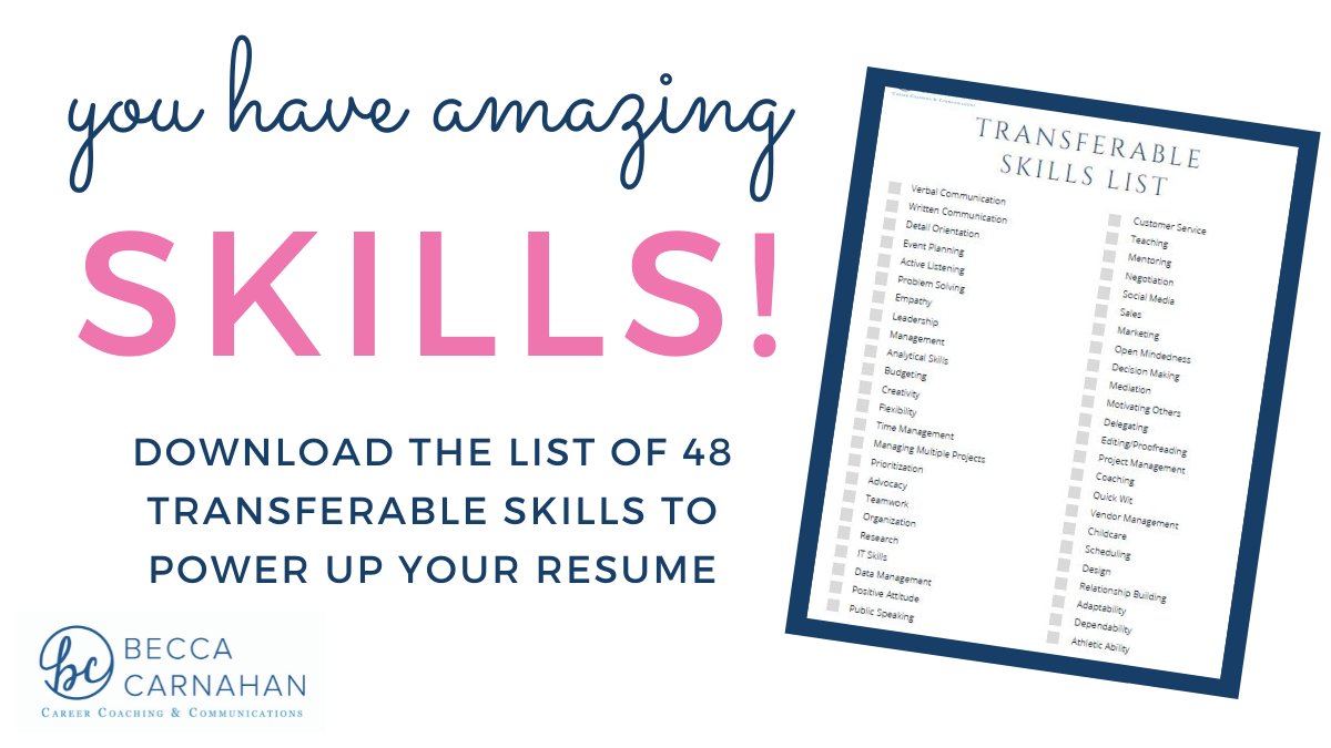 48 Valuable Mom Skills For Your Resume With Love Becca