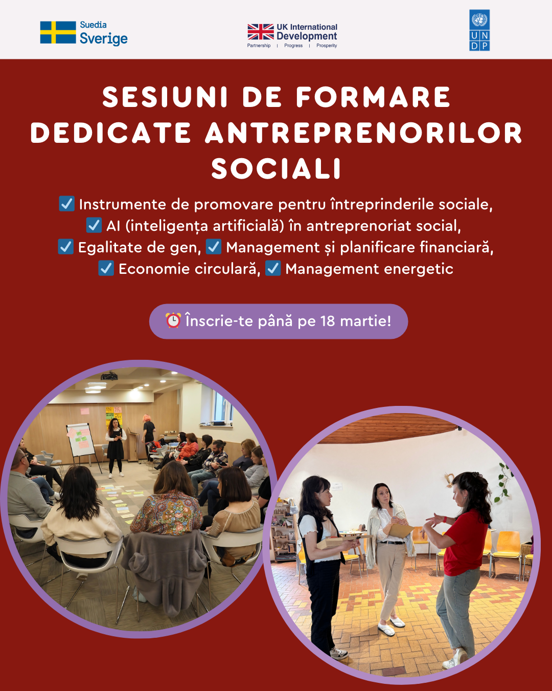 Cover of training sessions for social entrepreneurs