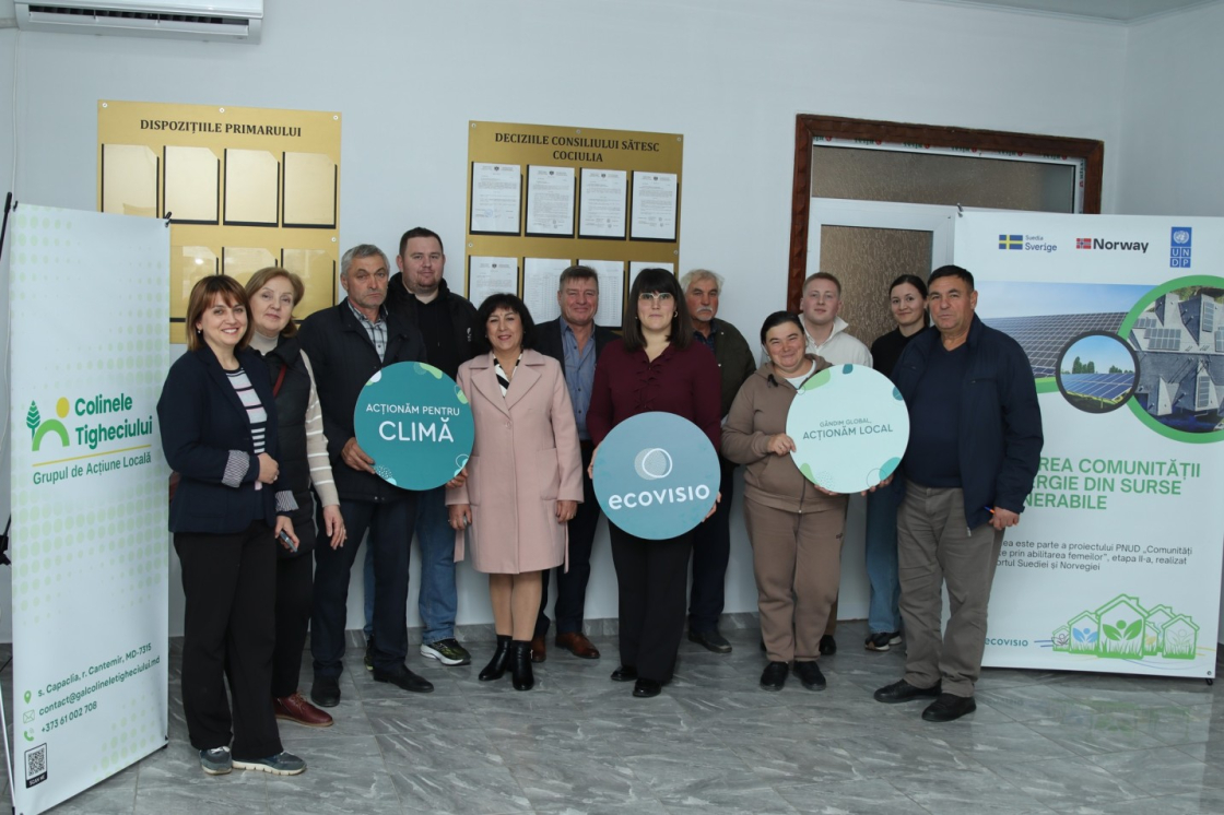 Coordonatoarea de proiecte și beneificiarii la Cociulia
