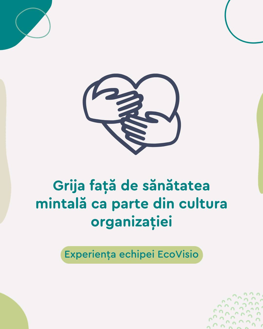 Vizual despre experiența echipei EcoVisio în organizarea ședințelor individuale cu psihologul/psihologa