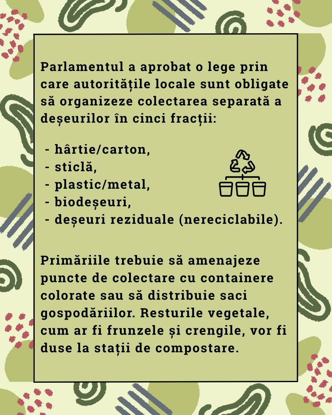 Визуал про новой закон о раздельном сборе отходов