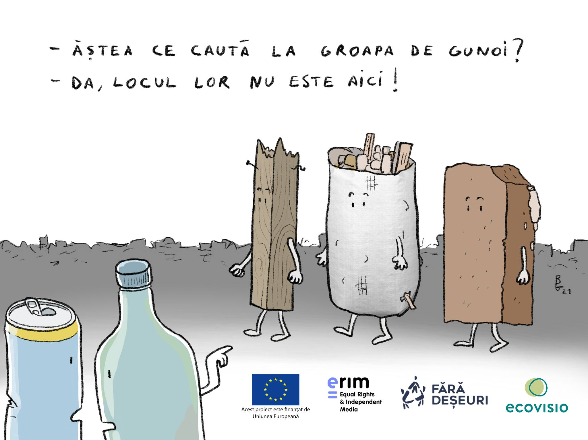 Карикатура на тему строительных отходов