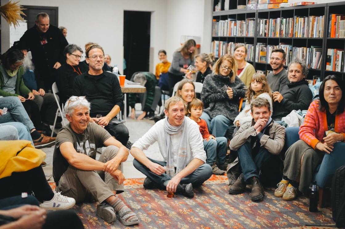 Participants in the MitOst festival