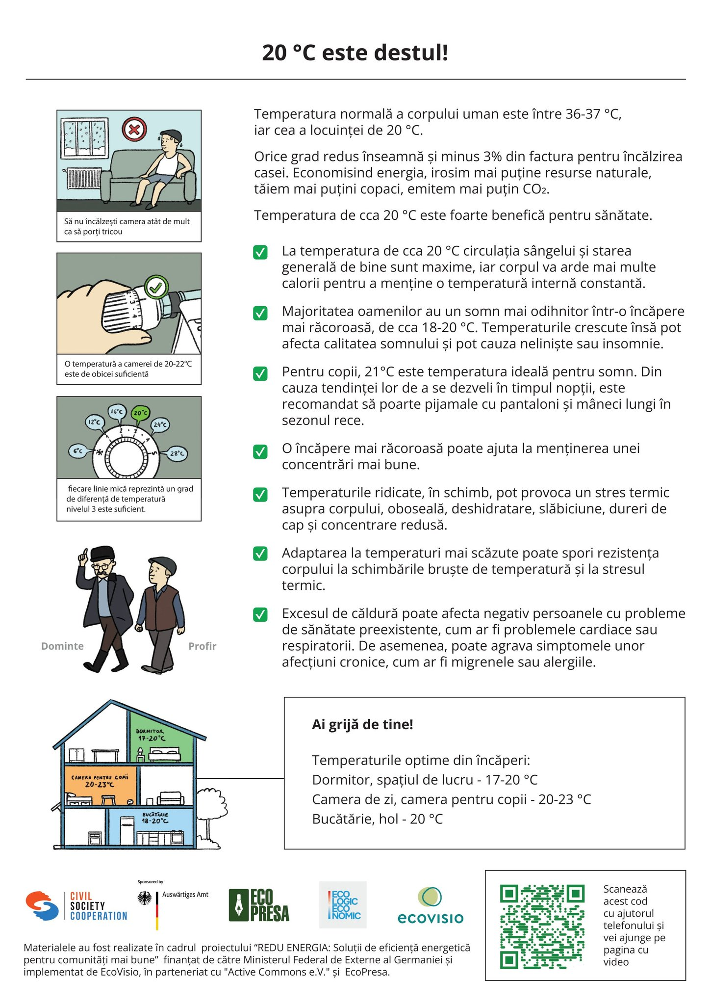 Визуал, посвященный советам по поддержанию температуры в доме