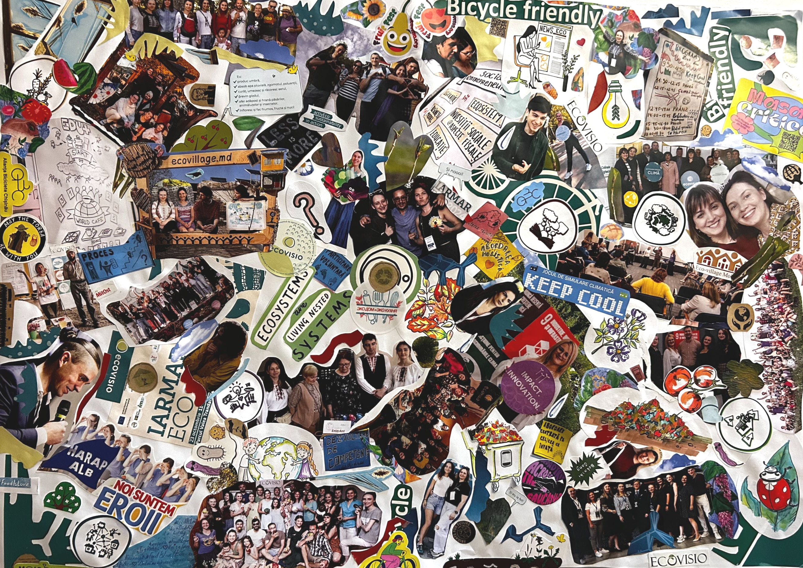 The collage created for the open house celebrating EcoVisio's 13th anniversary