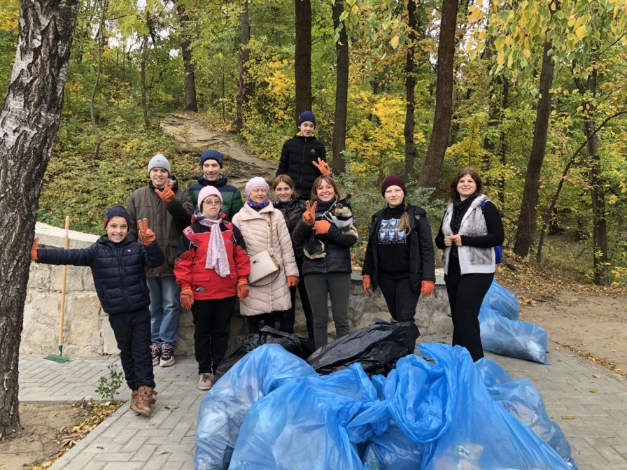 Participants of the sanitation action