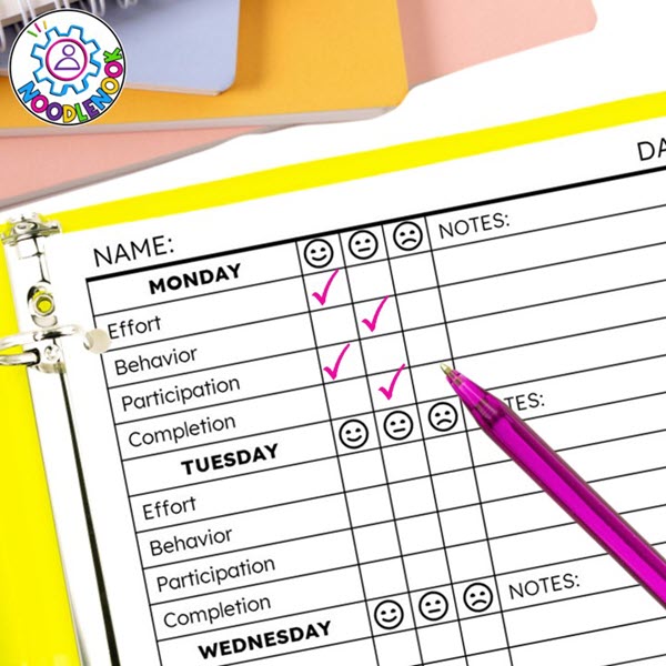 Best Free Printable Daily Behavior Report Chart For Kids Best Free Printable Daily Behavior Report Chart For Kids