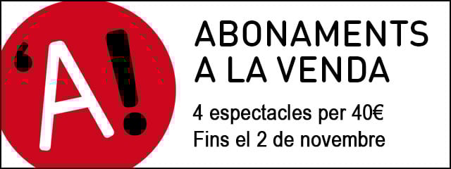 Abonaments per a la Programació Octubre/Desembre 2018