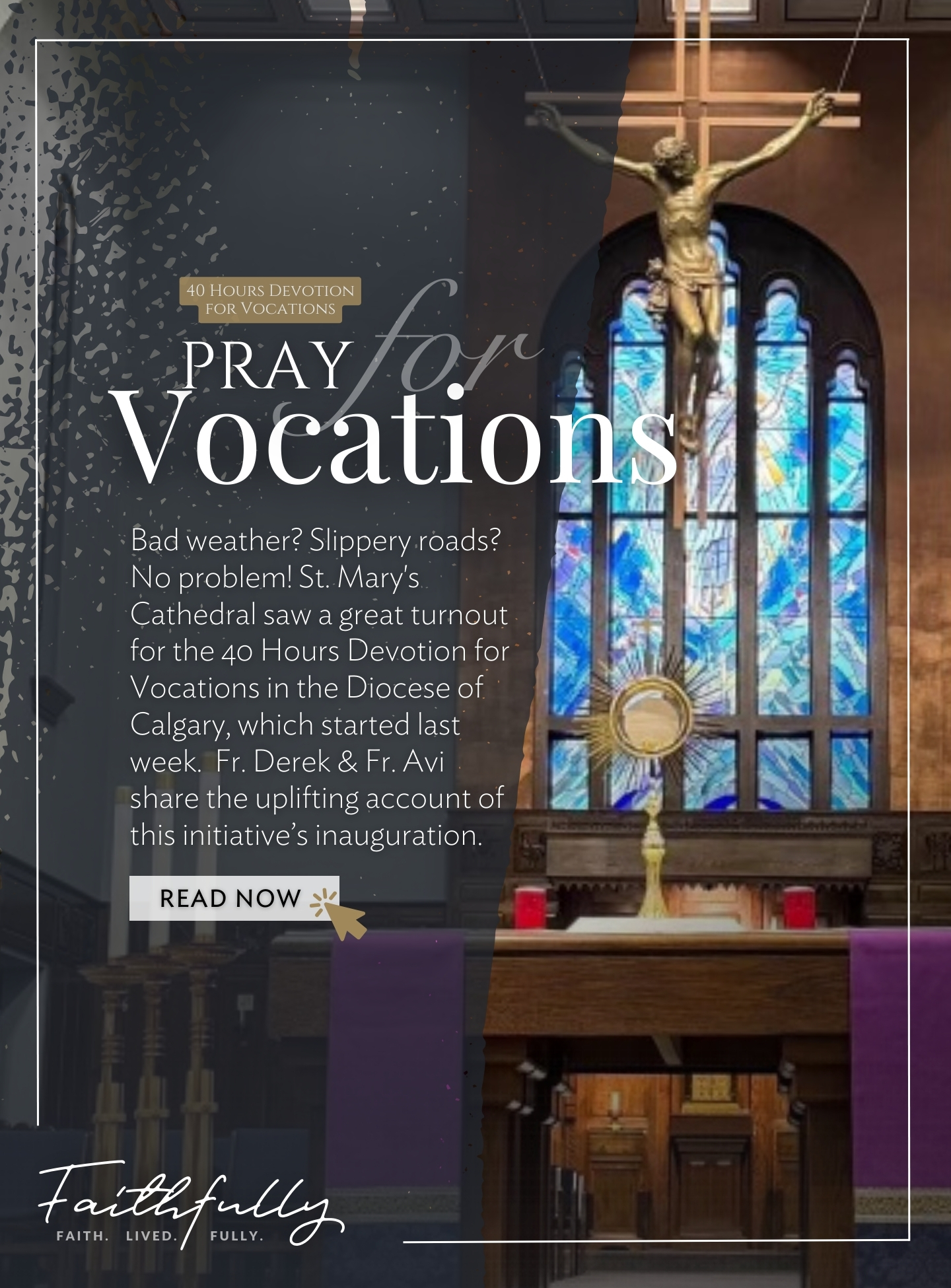 Fr. Derek Remus shares the uplifting account of the first 40 Hours Devotion for Vocations at the Cathedral last week! Click 