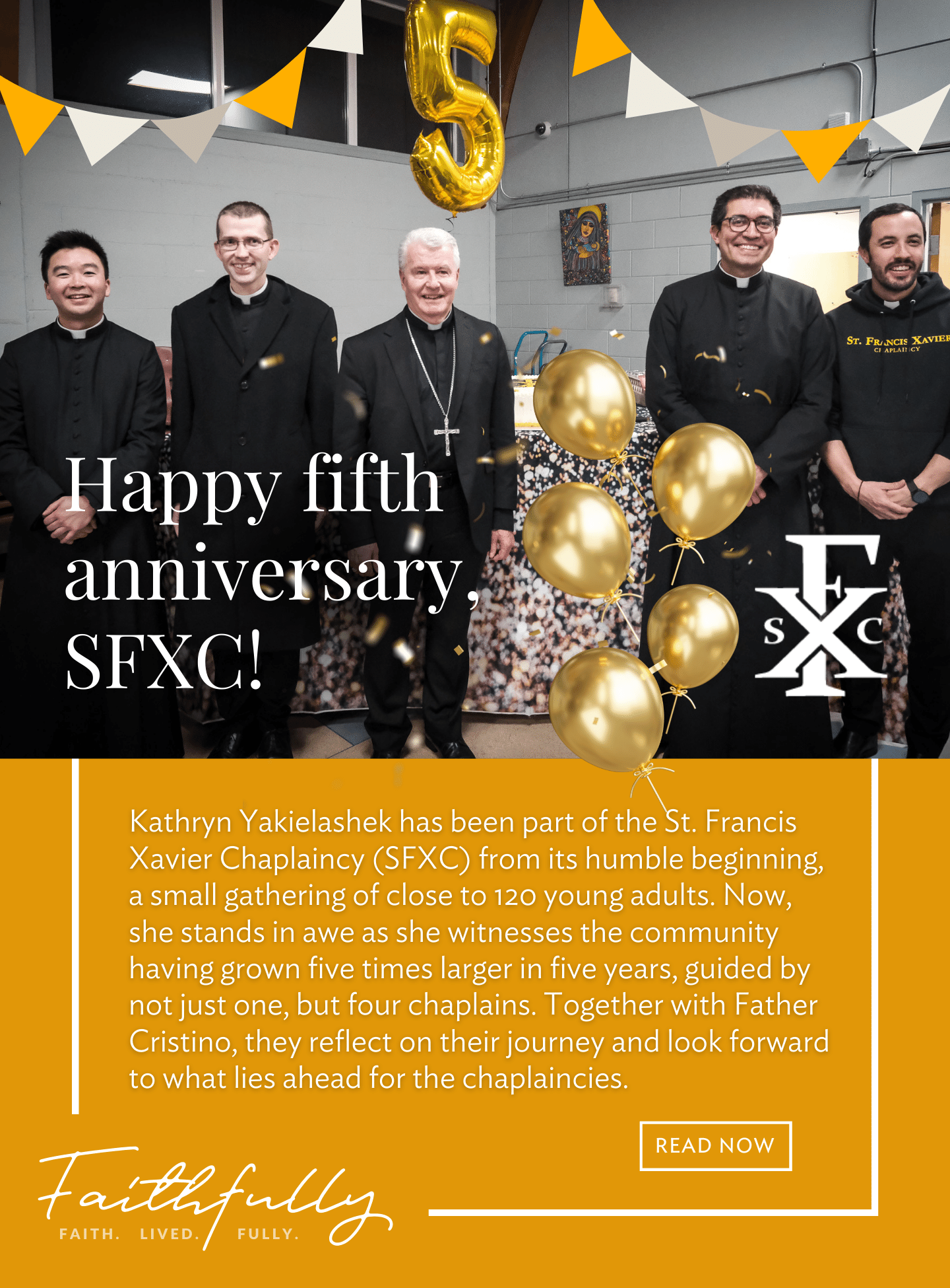 Happy fifth year anniversary!