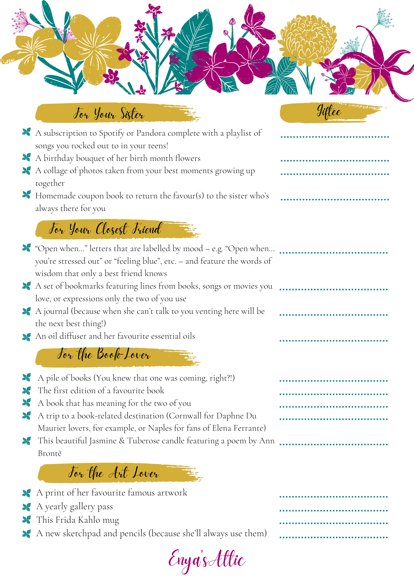 enya-s-attic-free-gift-checklist