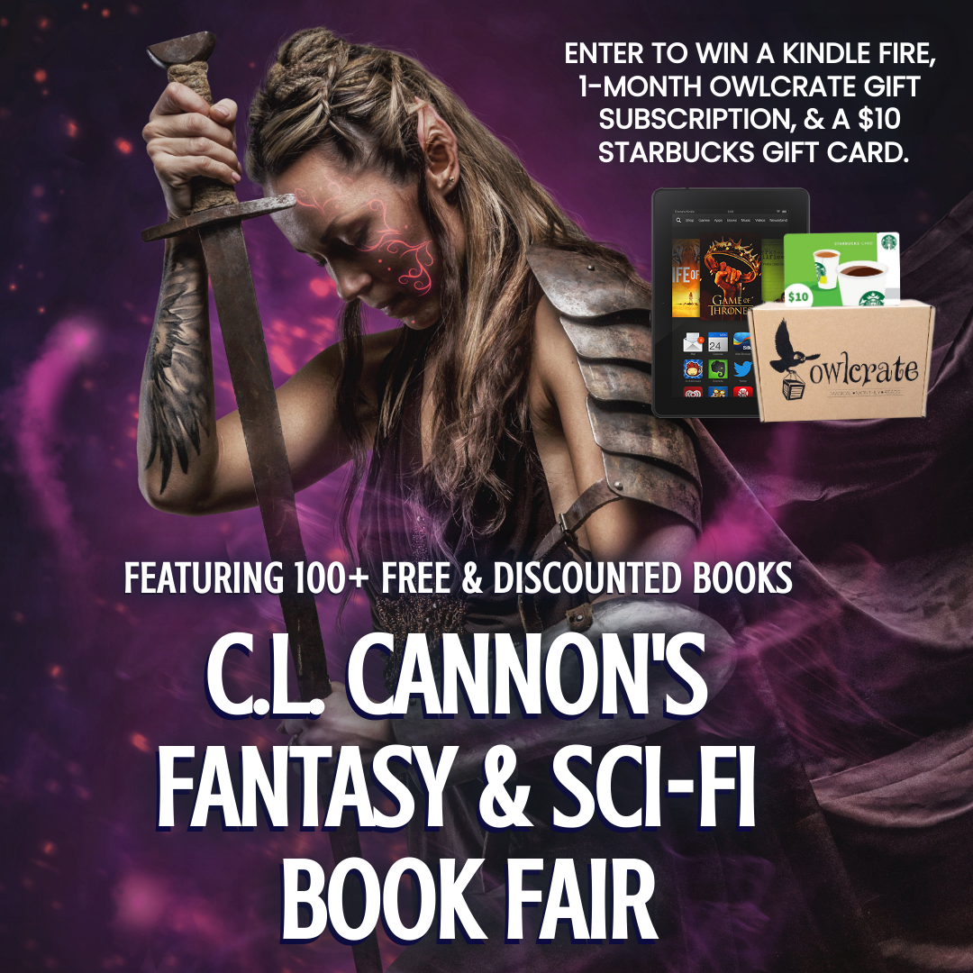 Graphic for C.L. Cannon's online Fantasy & Sci-Fi Book Fair