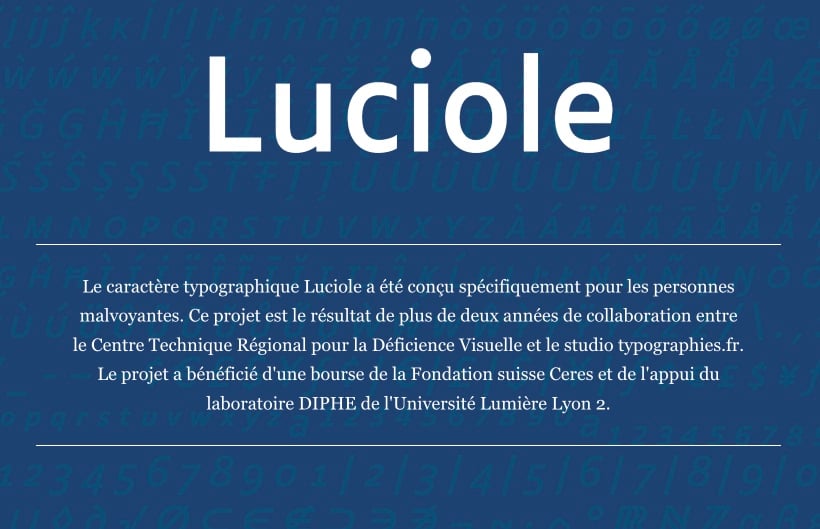 Police de caracteres Luciole