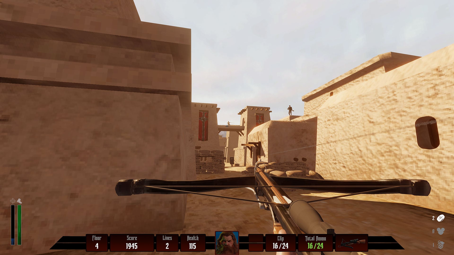 Darkenstein 3D - crossbow sniping