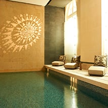 indoor pool at luxury spa