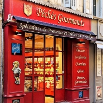 storefront of candy shop