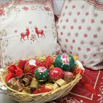 selection of Christmas gifts and décor