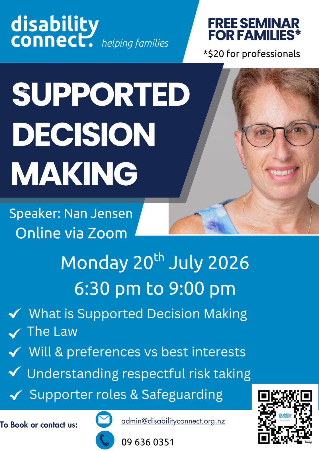 Flyer titled “Supported Decision Making