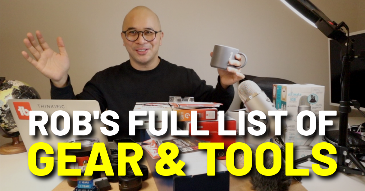 Rob's Video and Live-streaming Equipment, Gear, and Tools List, for FREE.