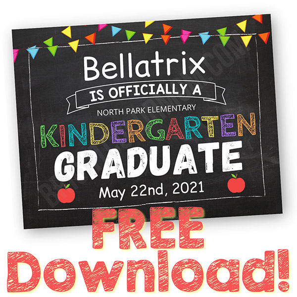 Last Day Of Kindergarten Sign 7 Free Printable Customizable Designs