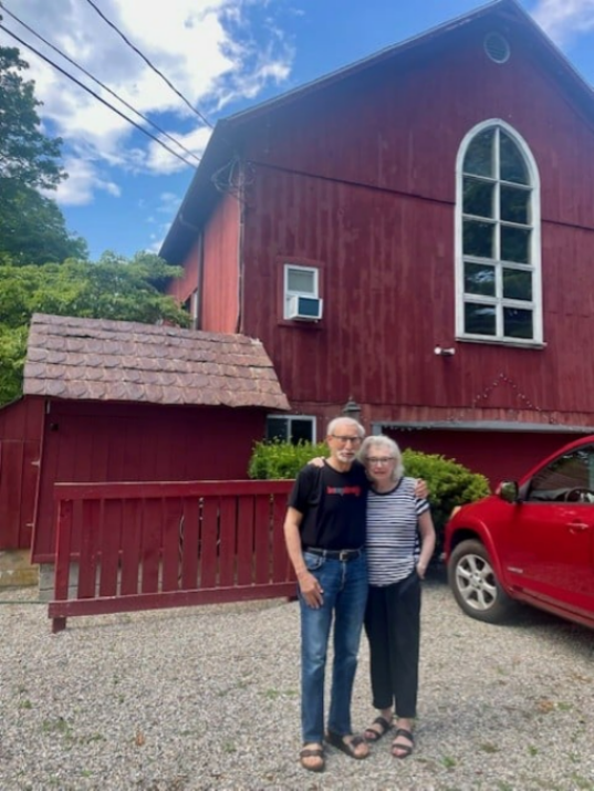 Ted and his partner, Margaret, on a recent trip to Connecticut