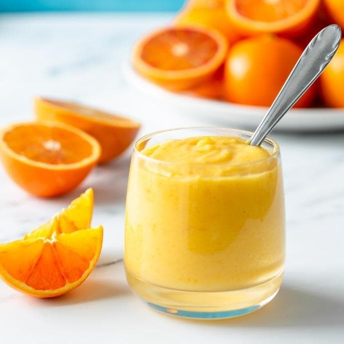 orange curd.