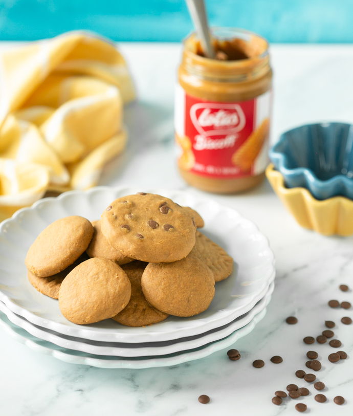 vegan biscoff cookies.