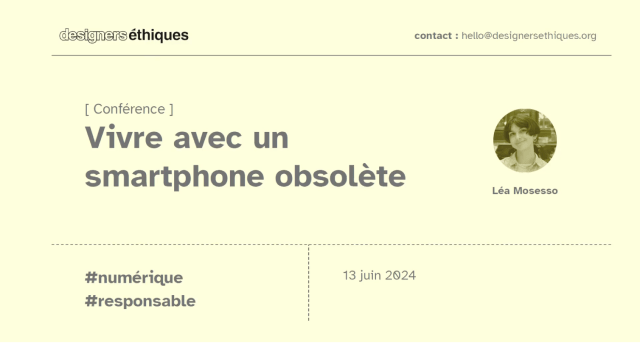 Perception de l'obsolescence et design de paramètres écologiques par Léa Mosesso et Thomas Thibault
