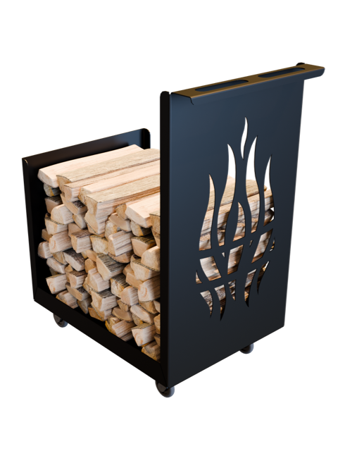 Chariot design pour le bois de chauffage