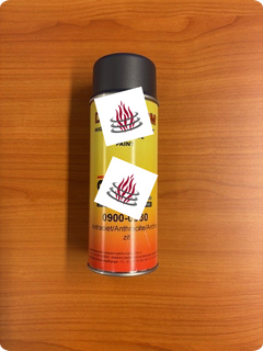 Antraciet hittebestendige verf voor kachel of inbouwhaard