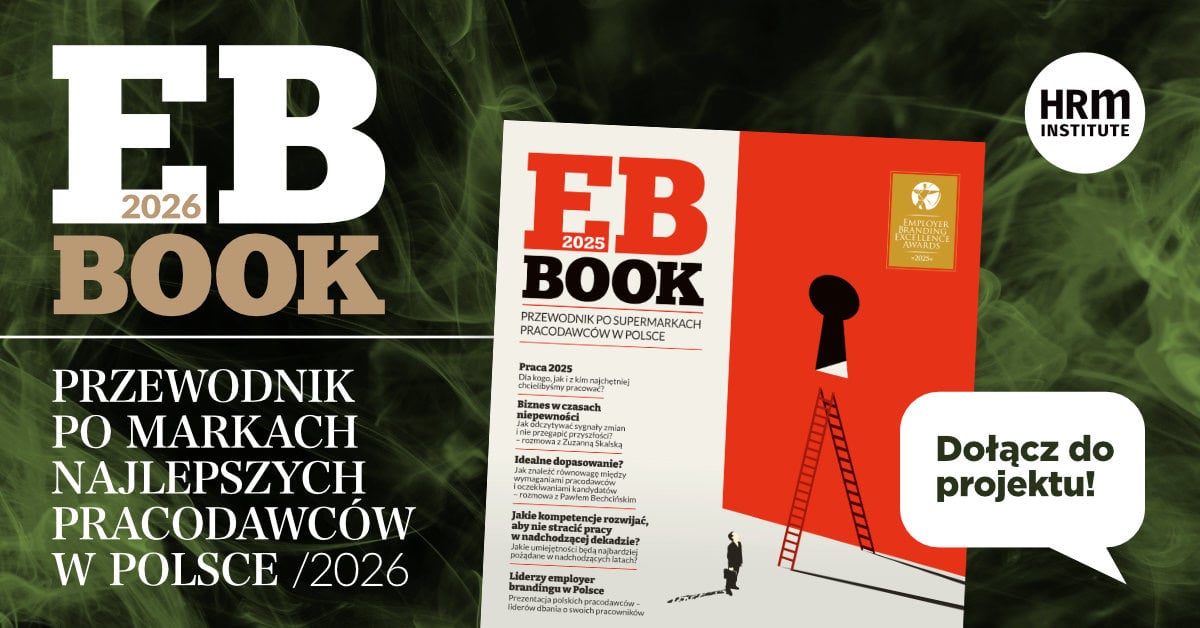grafika z zielonym tle i widcoznym magazynem oraz napisem eb book 2026 dołącz do projektu