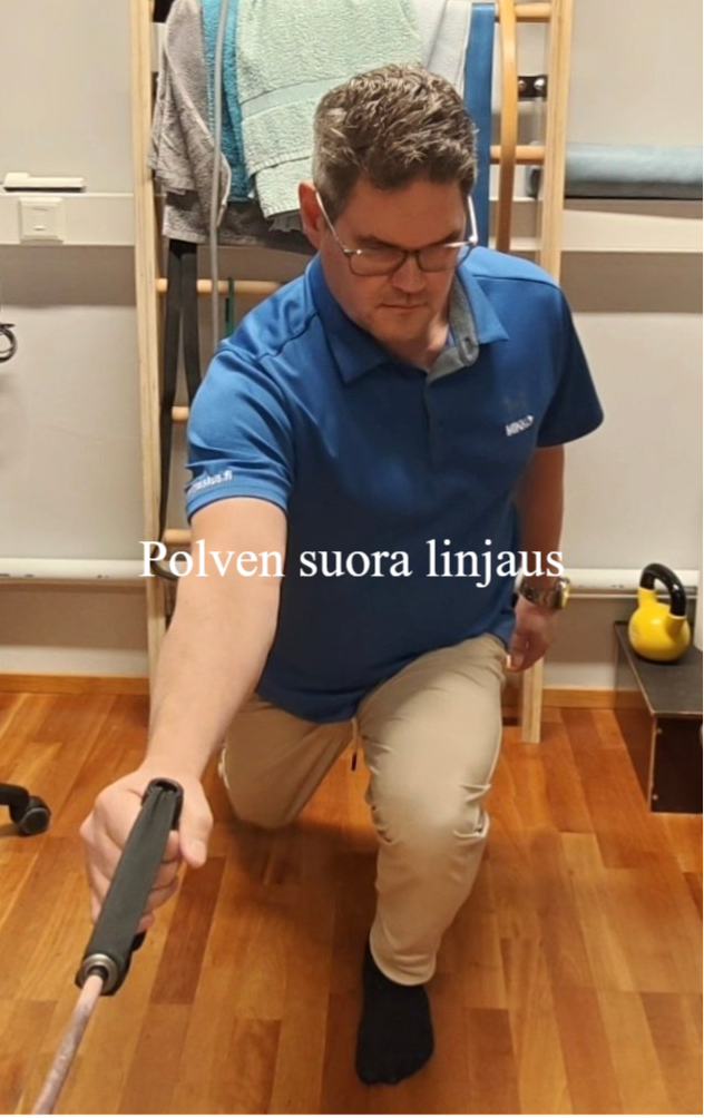 Toiminnallinen Bulgarialaiskyykky hiihdon tukiharjoitteeksi