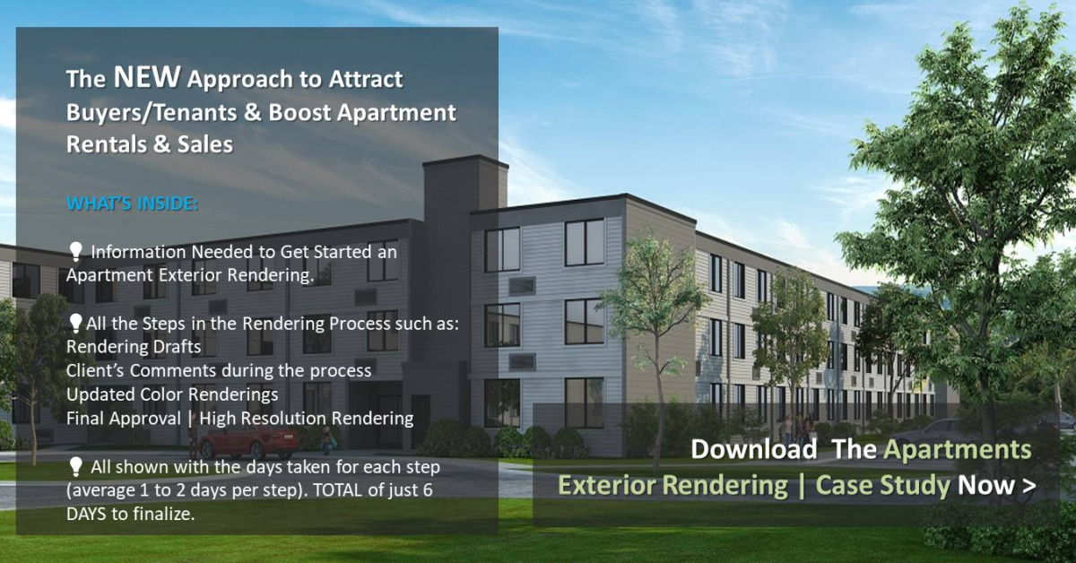 Apartments Renovations 3D Renderings Case Study