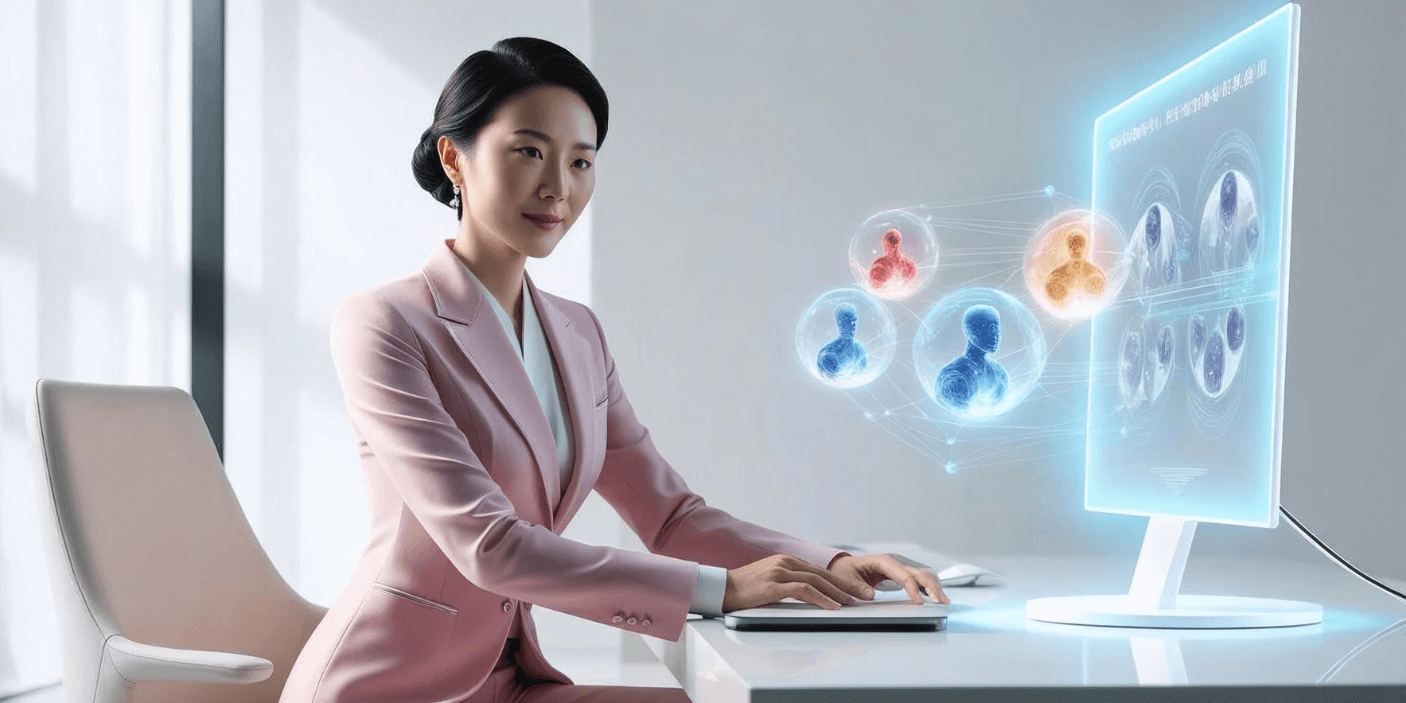 Swirling pastel speech bubbles that look a bit like brains flowing on a pastel background representing our own unique experiences and how sharing them helps us all reach new heights and makes life beautiful