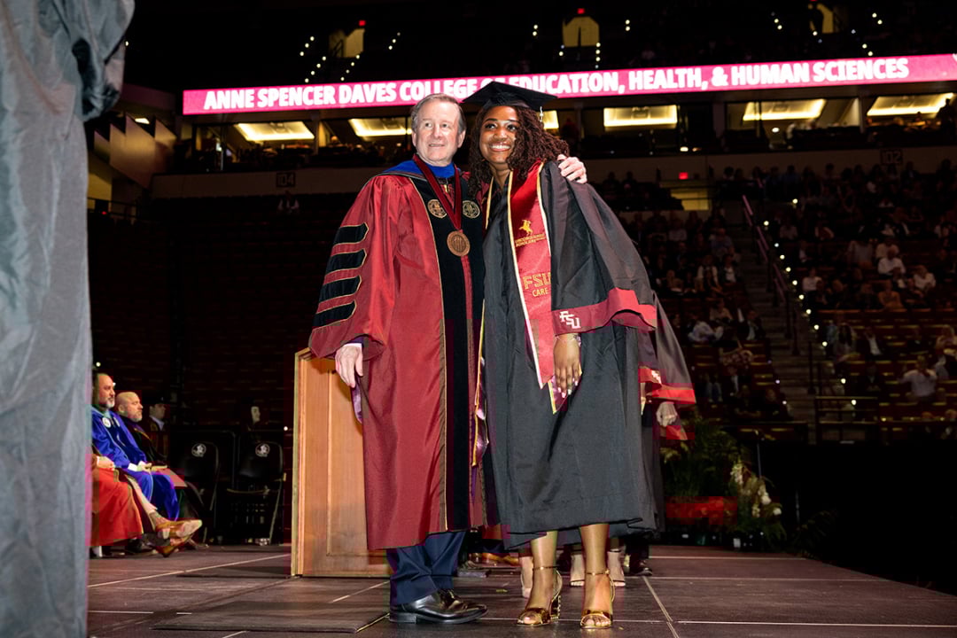 FSU celebrates fall graduates with messages of resilience and mentorship