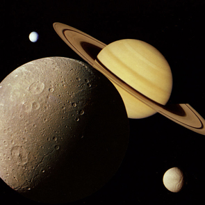 Saturn and moons