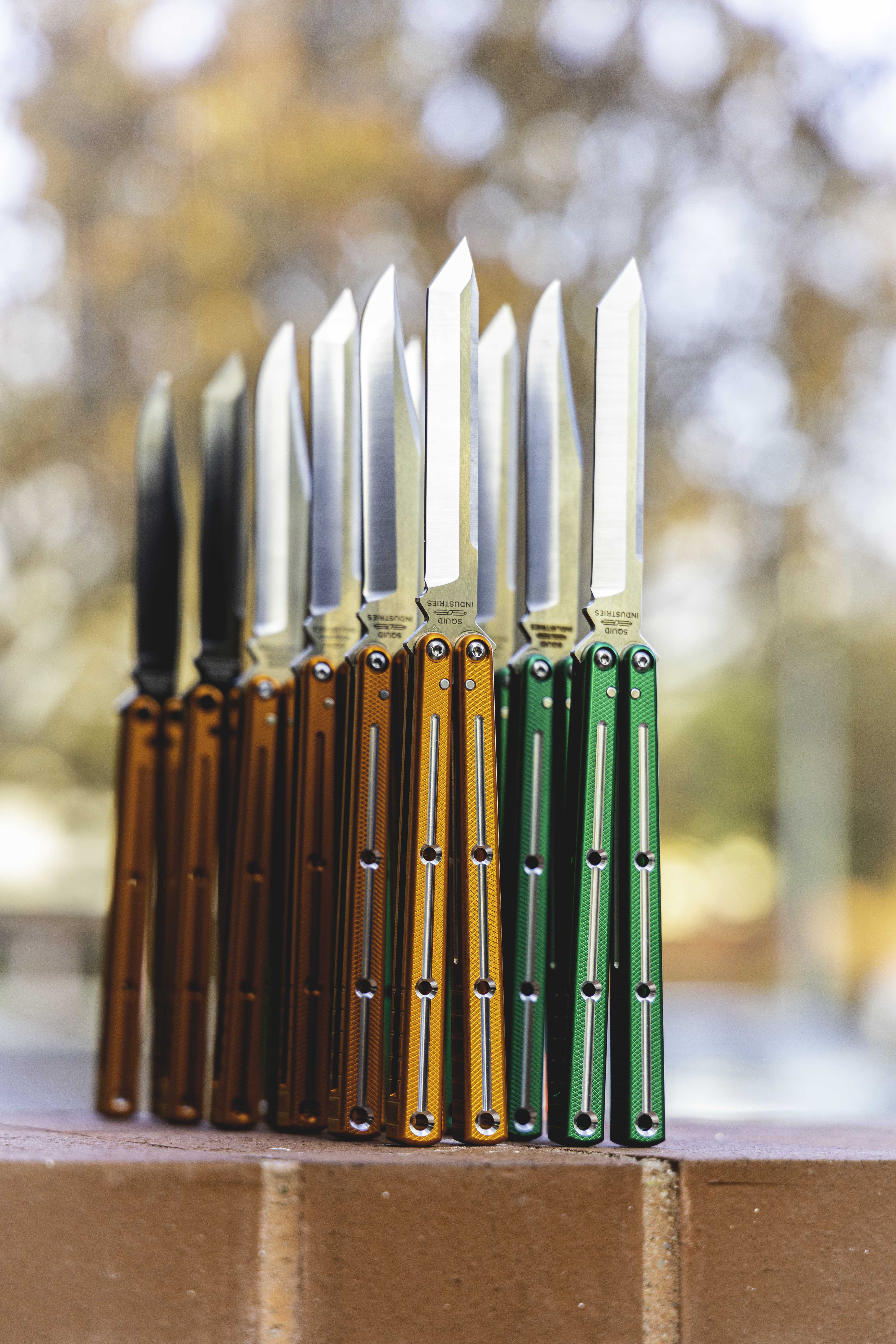 Green🍏 and Orange🍊 Krake Raken Live Blades BladeHQ 😇 Squid Industries