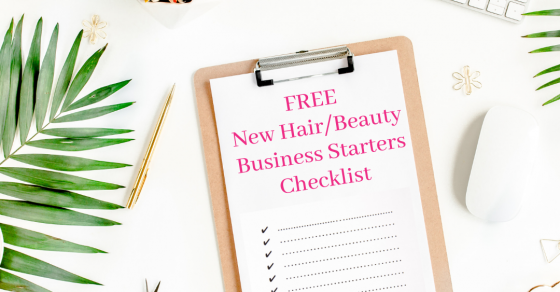 New hair or beauty business starters checklist