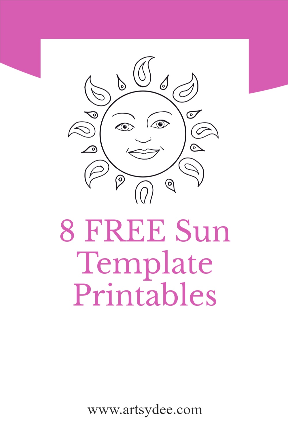 looking for a sun template 8 free printable suns to warm your creative projects artsydee drawing painting craft creativity
