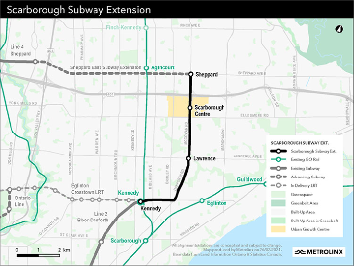 RFQs Issued for Scarborough Subway Extension