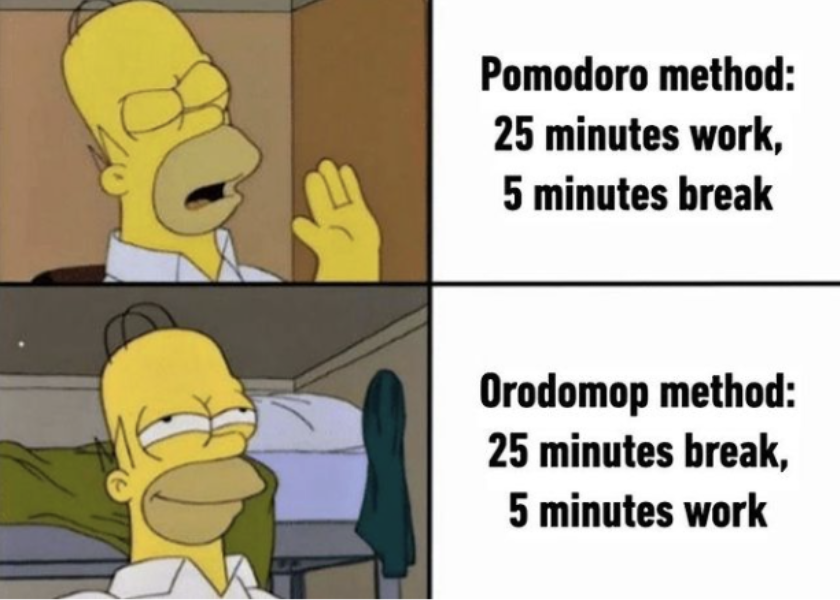 Pomodoro method vs Orodomop method