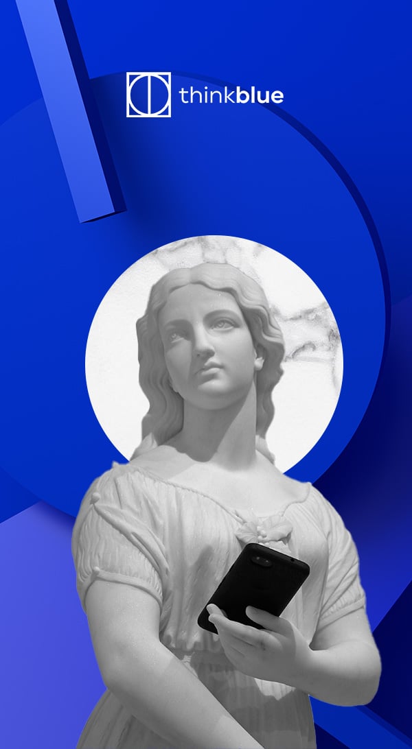 Thinkblue studio newsletter branding