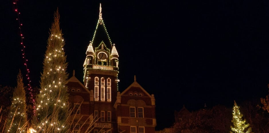 Davis Administration Building in the Summer