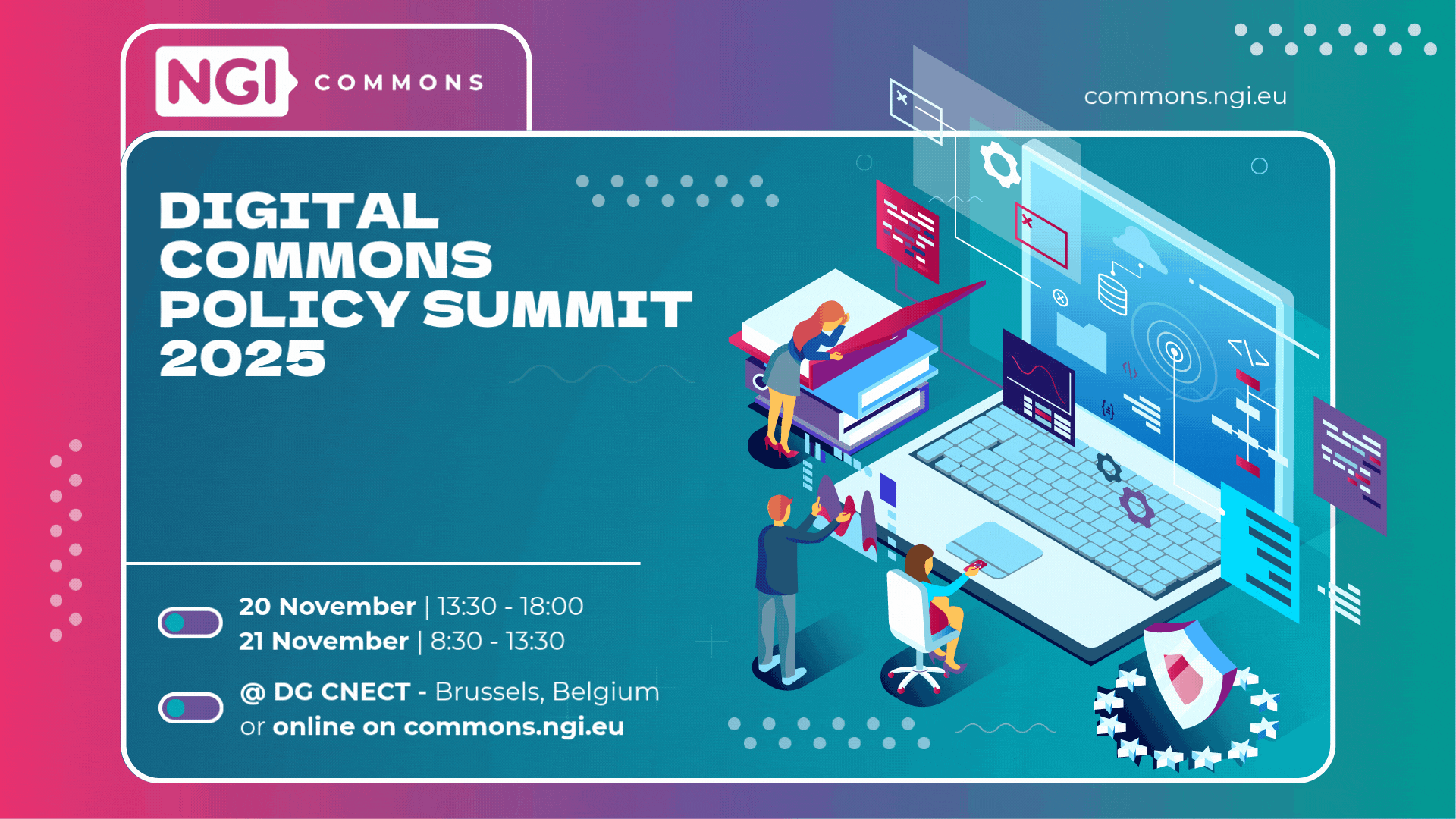 Graphic card with NGI Innovators Workshop