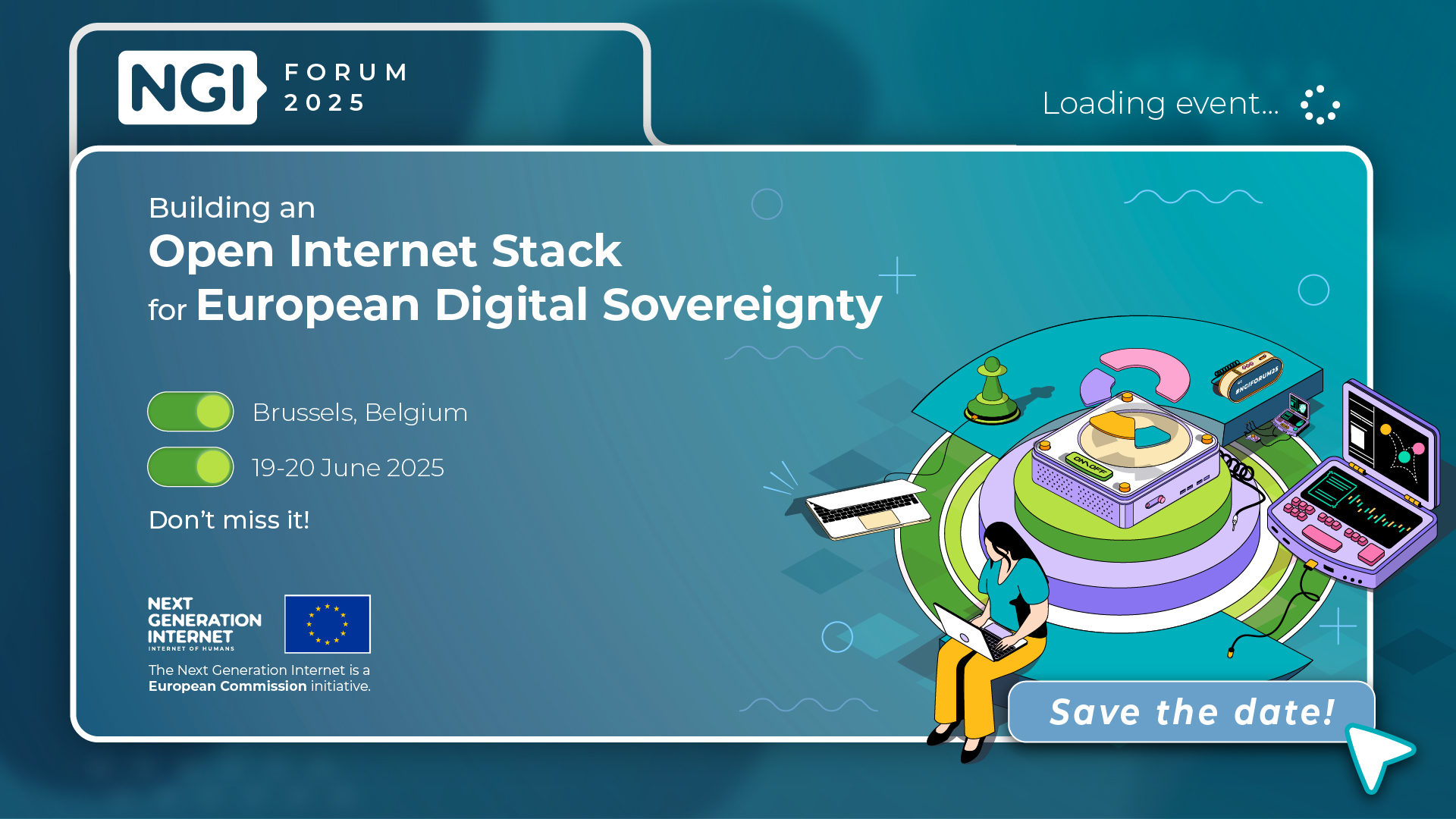 Save the Date: NGI Forum 2025 - 19 and 20 June 2025