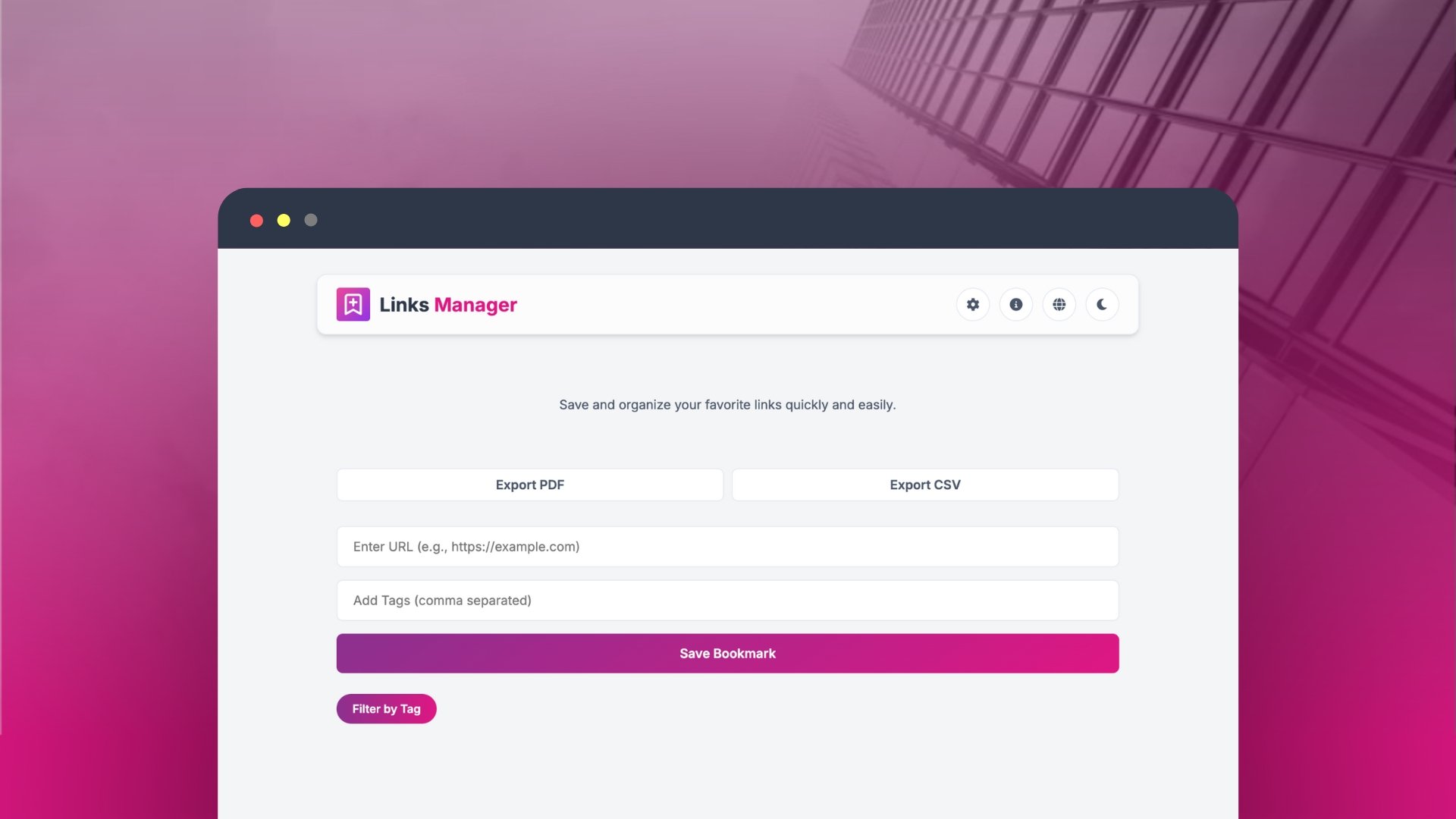 Bookmarks Manager Thumbnail