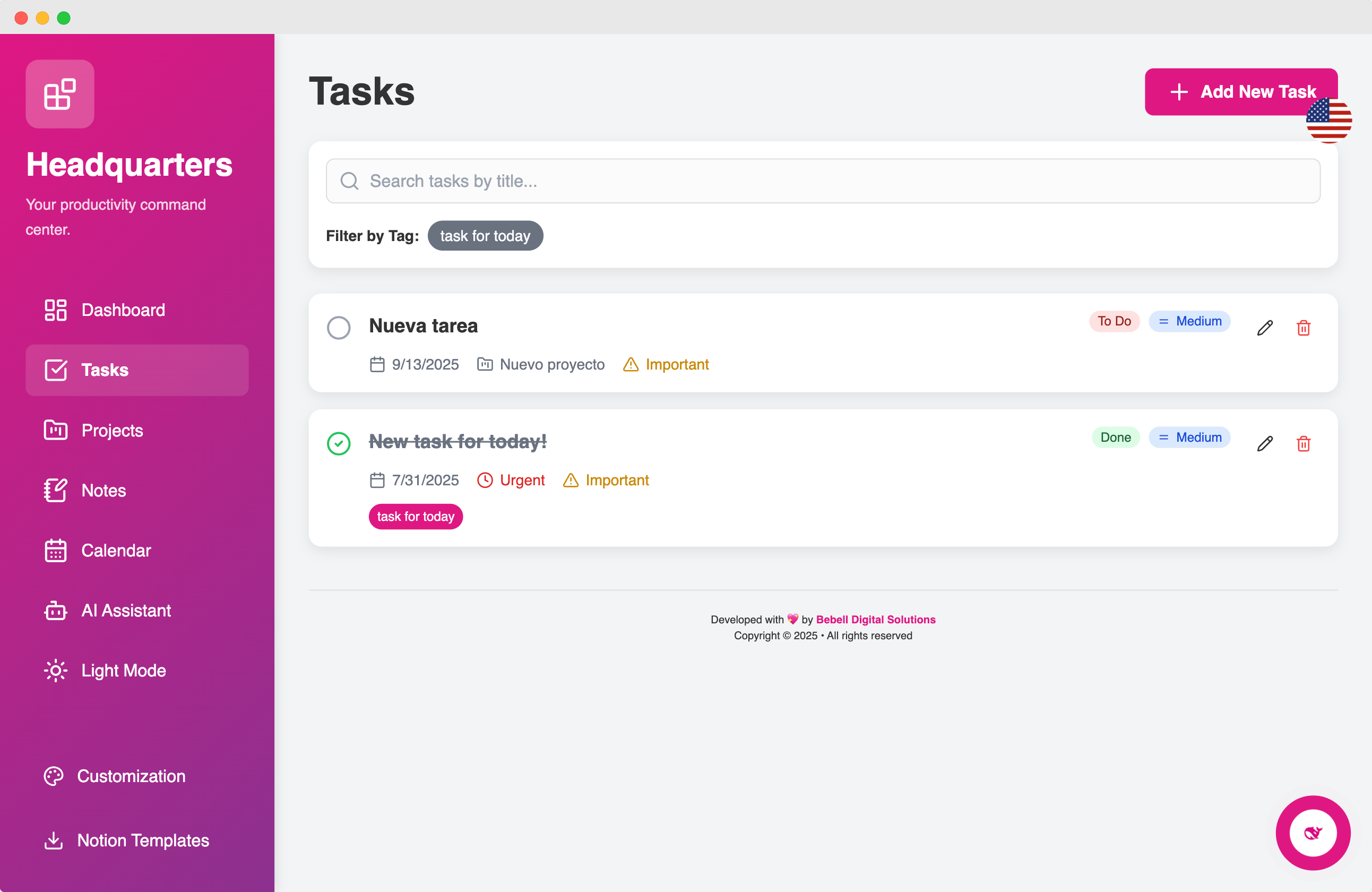 Tasks