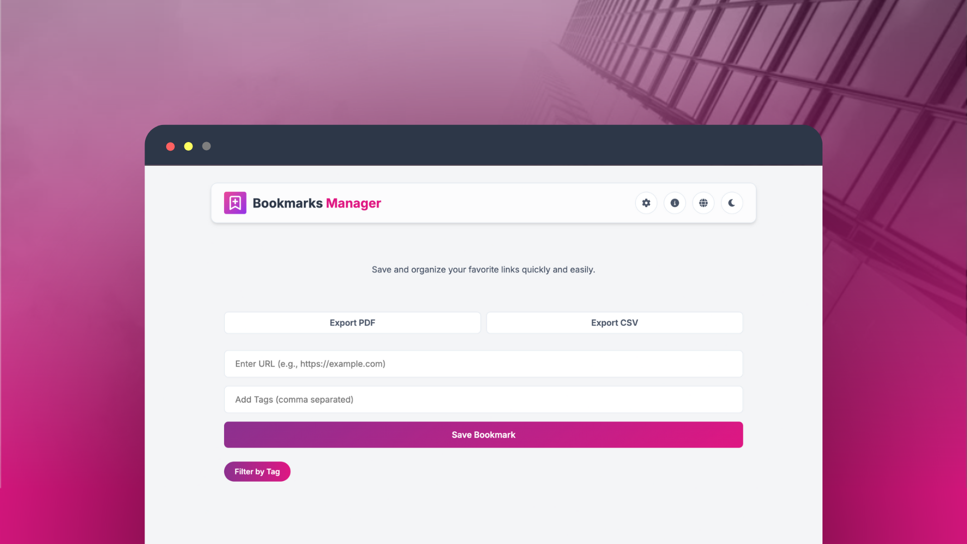 Bookmarks Manager Thumbnail