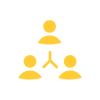 icon showing a network of people